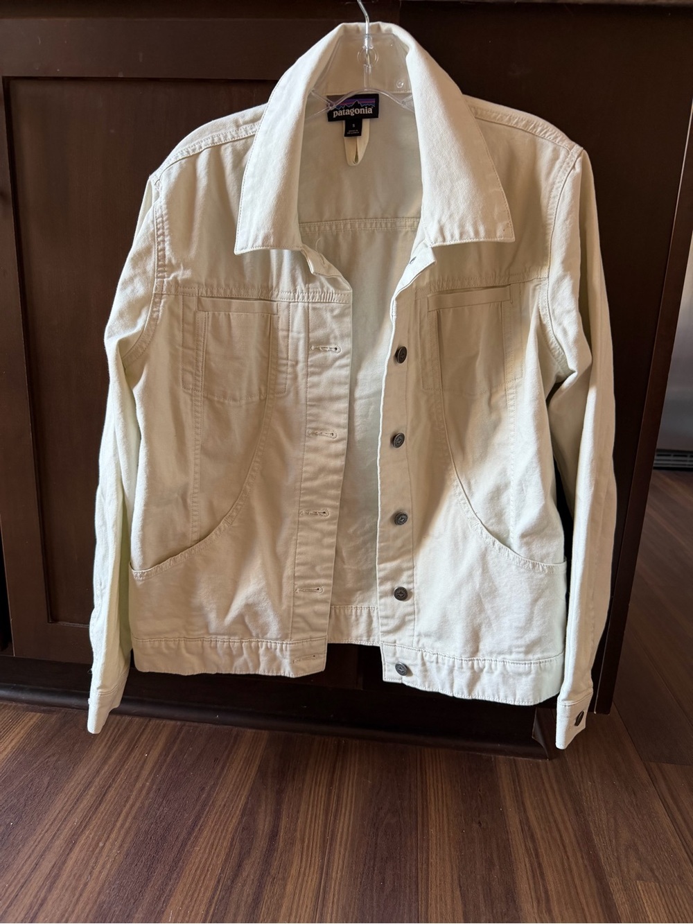 Patagonia Women's Cream Button-Front Jean Jacket